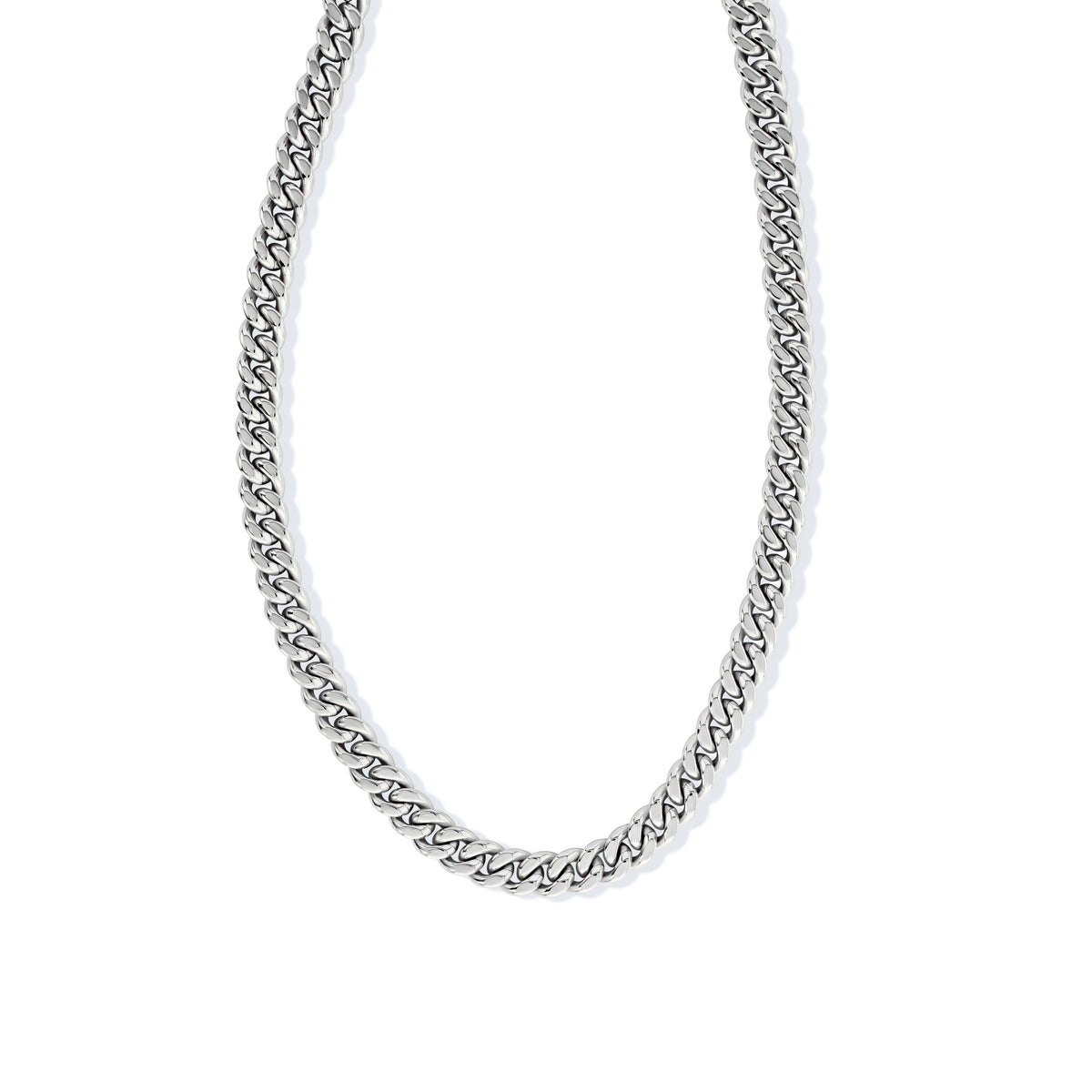 Silver Cuban Link Chain | 8mm | Stainless Steel