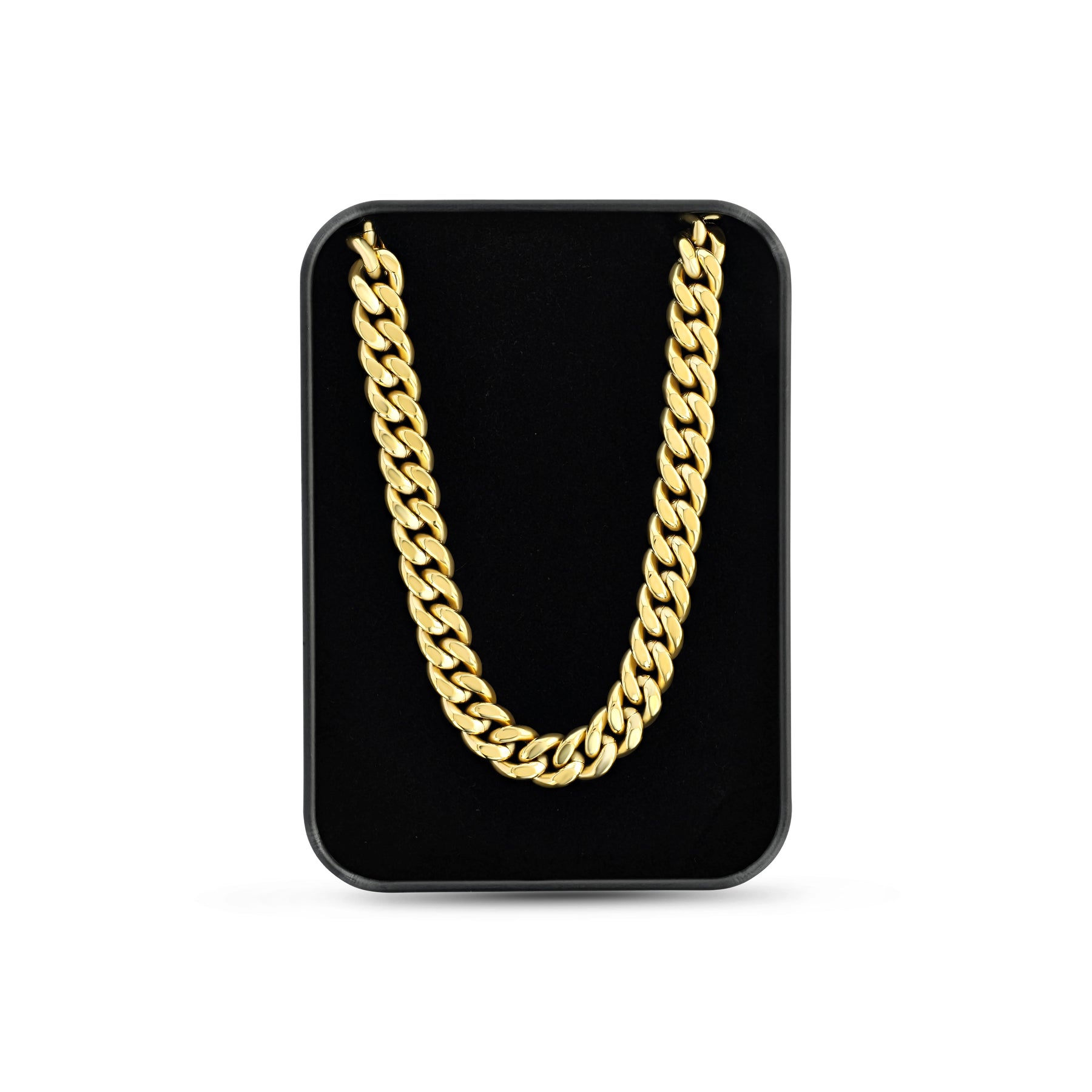 Gold Cuban Link Chain | 8mm | Stainless Steel