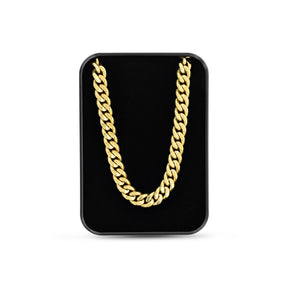 Gold Cuban Link Chain | 8mm | Stainless Steel