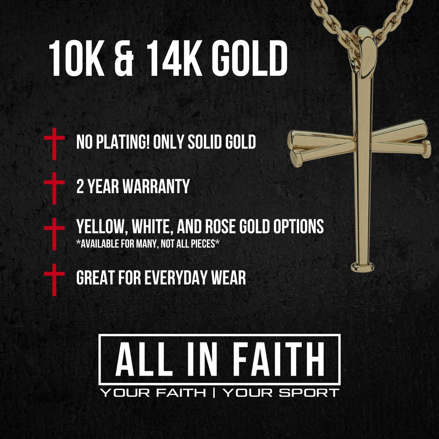 All In Faith | Gold Product Warranty and Info