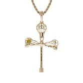  Cross Check Lacrosse Necklace | Gold | Lacrosse Pendant