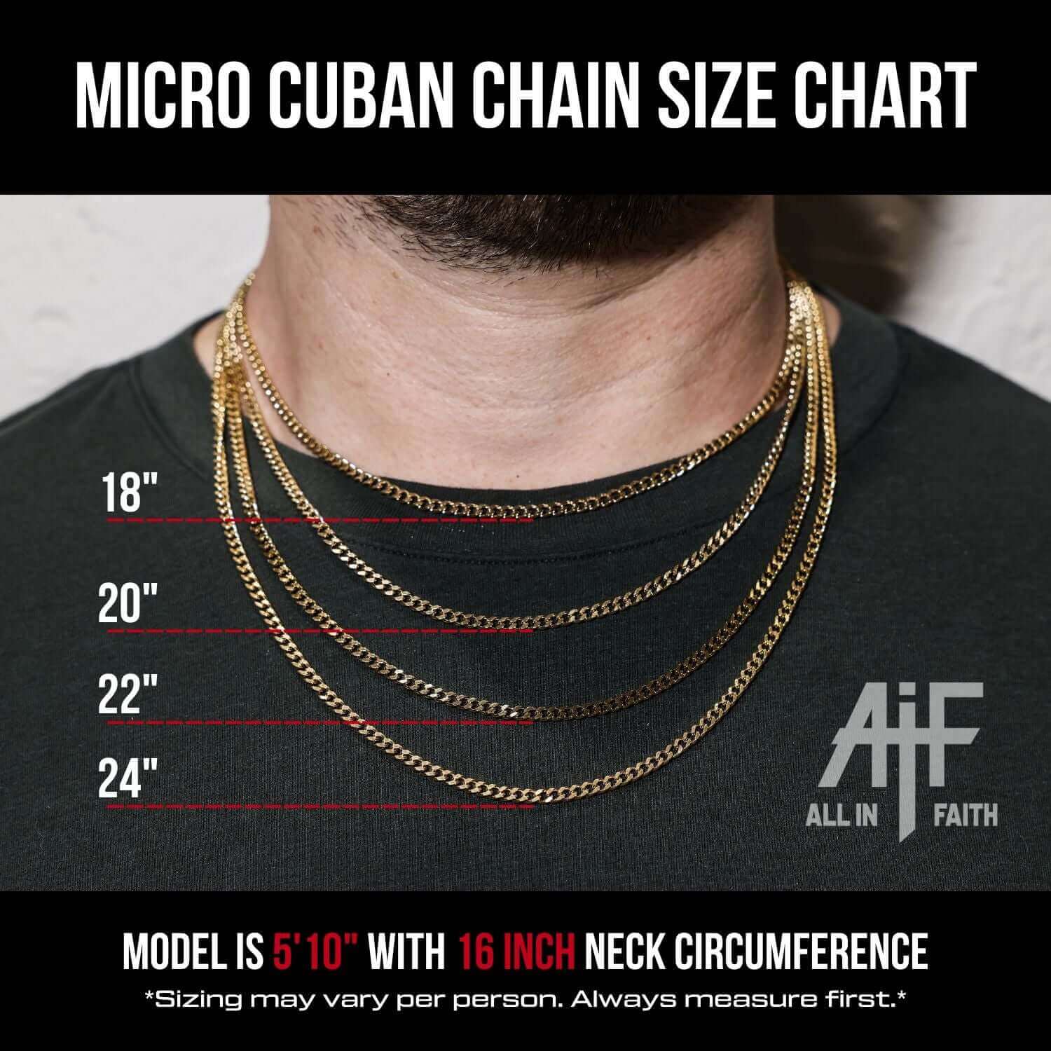 Micro Cuban Link Chain | Stainless Steel | All In Faith Christian Jewelry