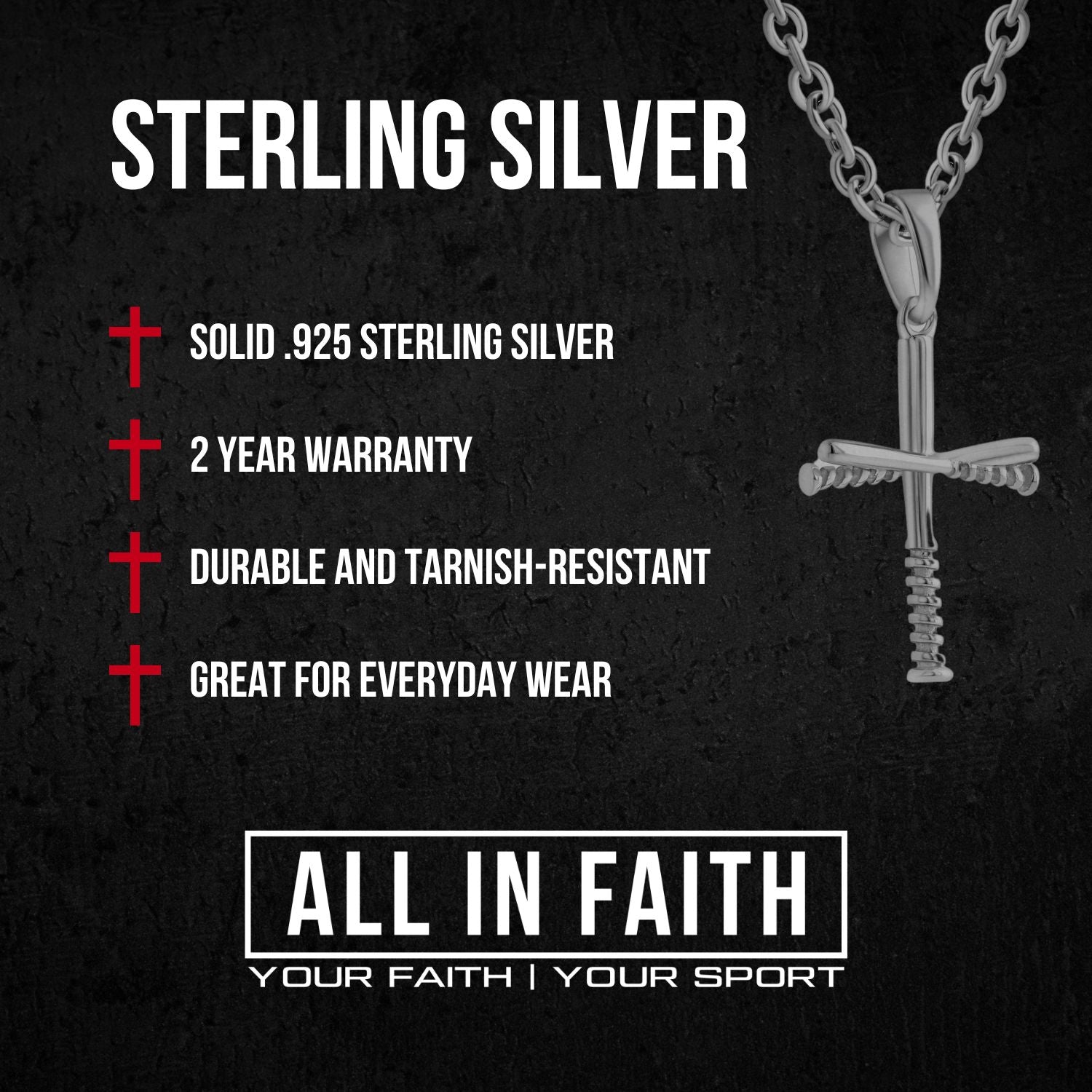 All In Faith | Sterling Silver Product Warranty and Info