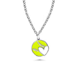 Heart Softball Necklace & Chain