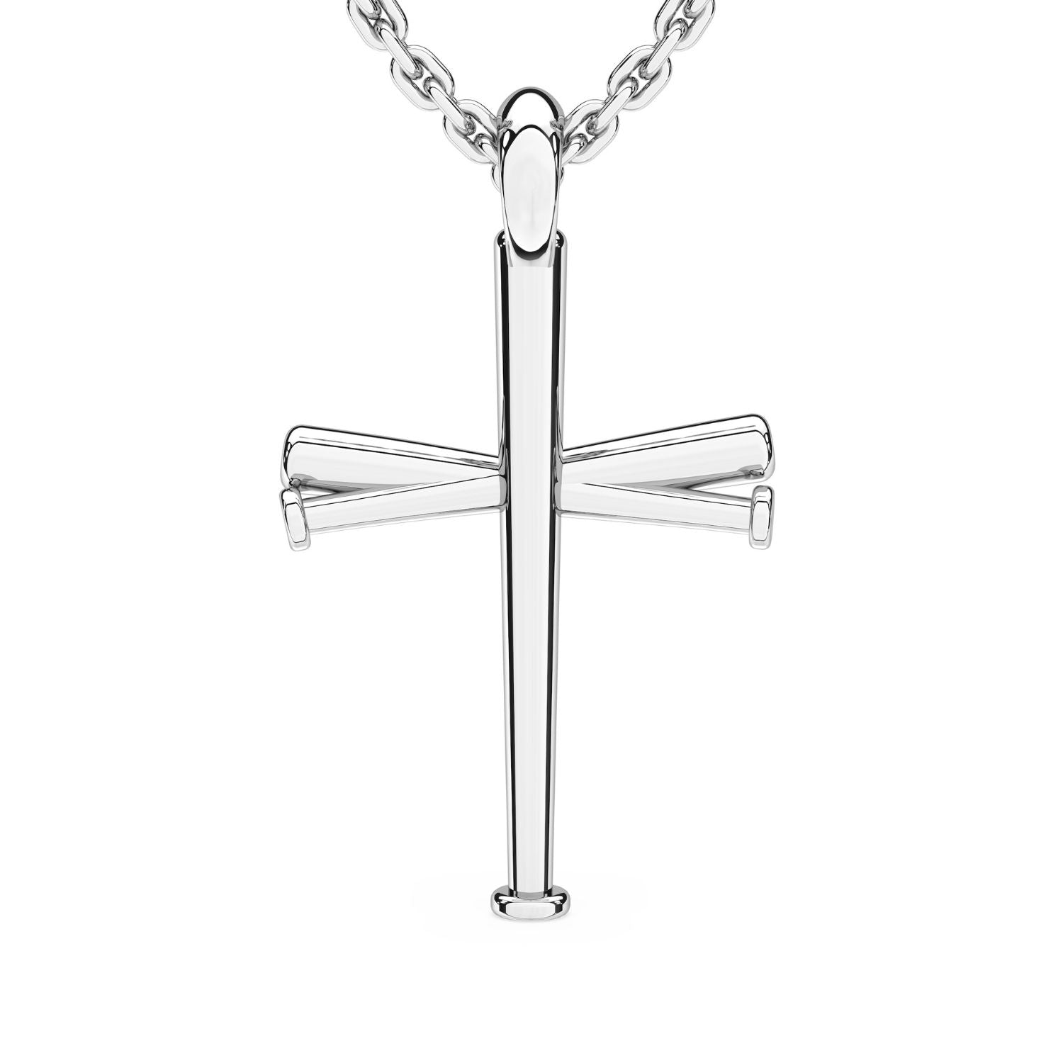 Five Tool Baseball Original Baseball Bat Cross Necklace | Gold 