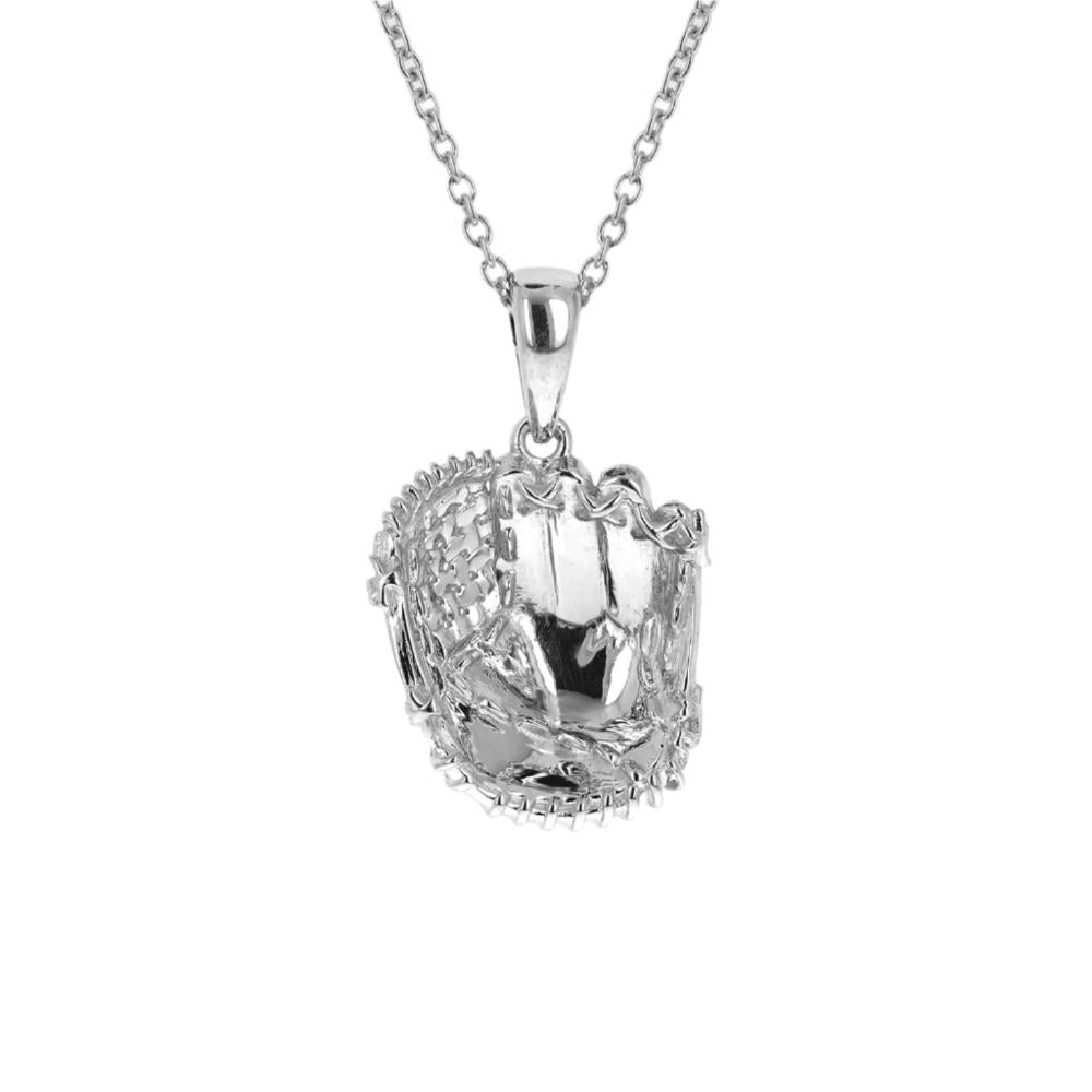 Mini Baseball Glove Necklace | Sterling Silver