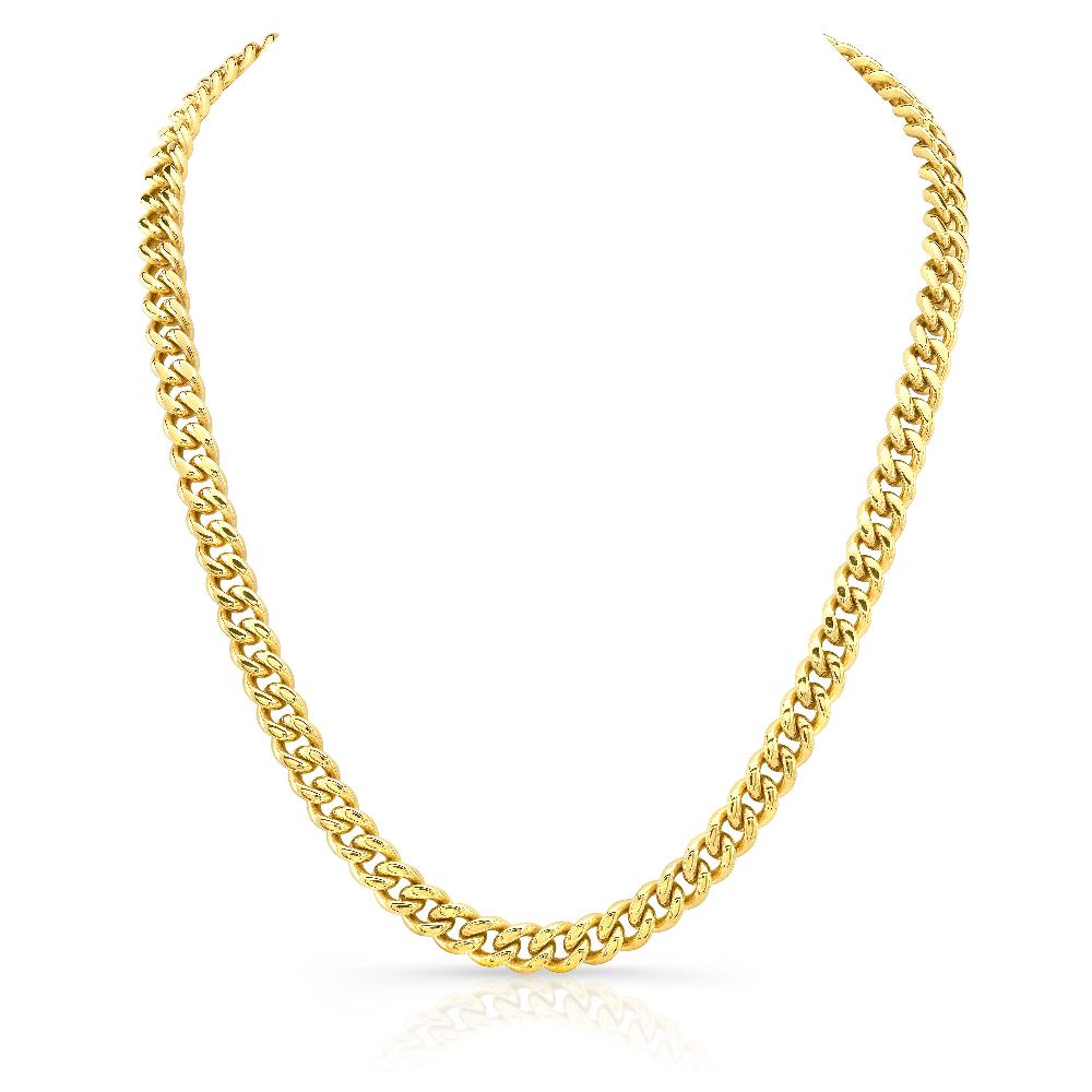 Gold Cuban Link Chain | 8mm | Stainless Steel