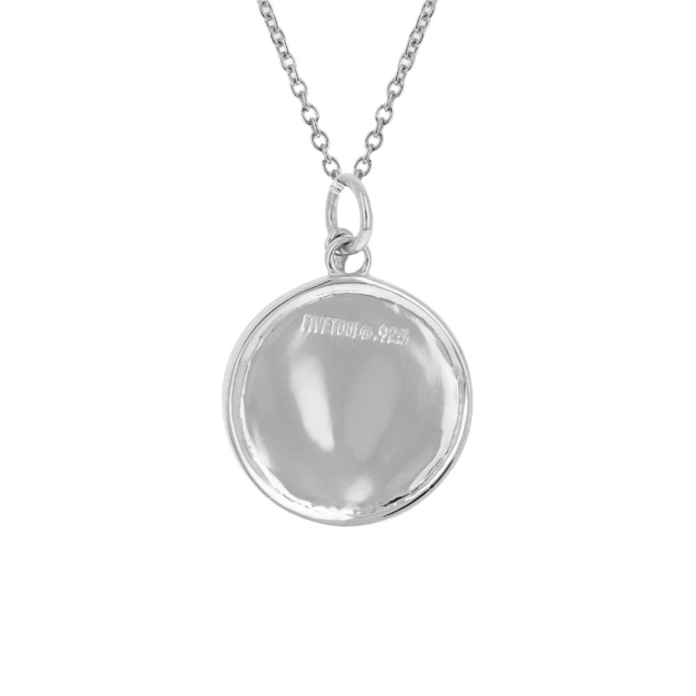 Tennis Necklace With Dangle Cross | Sterling Silver