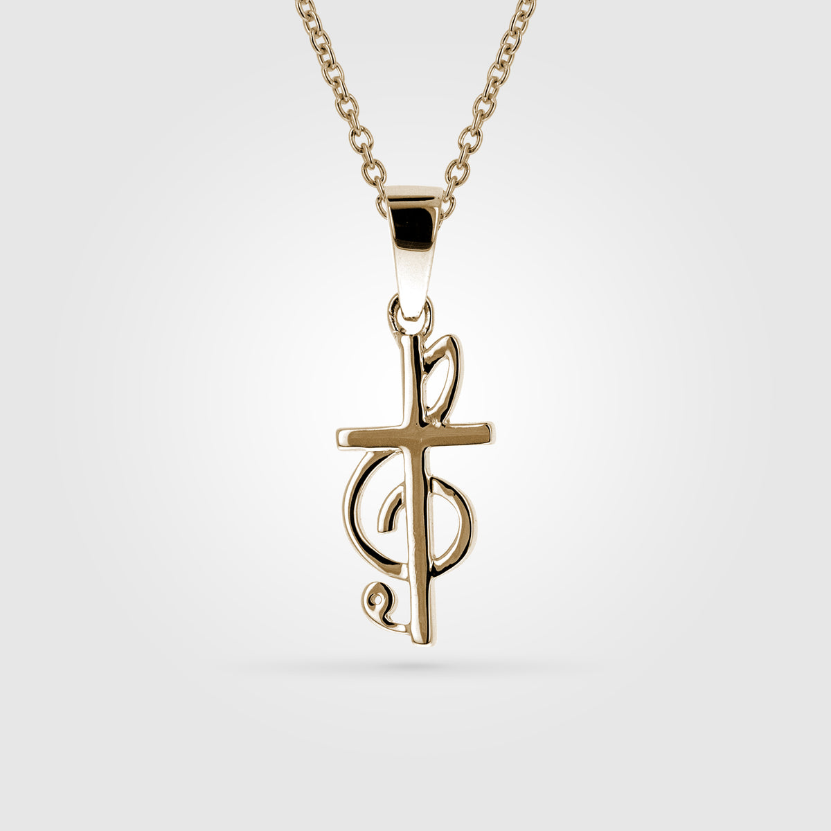 Gold on sale music pendant