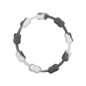 Fitness Weightlifting Power Bracelet Grey & White