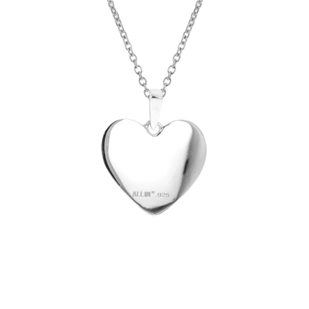 Mom Heart Baseball Necklace | Stainless Steel