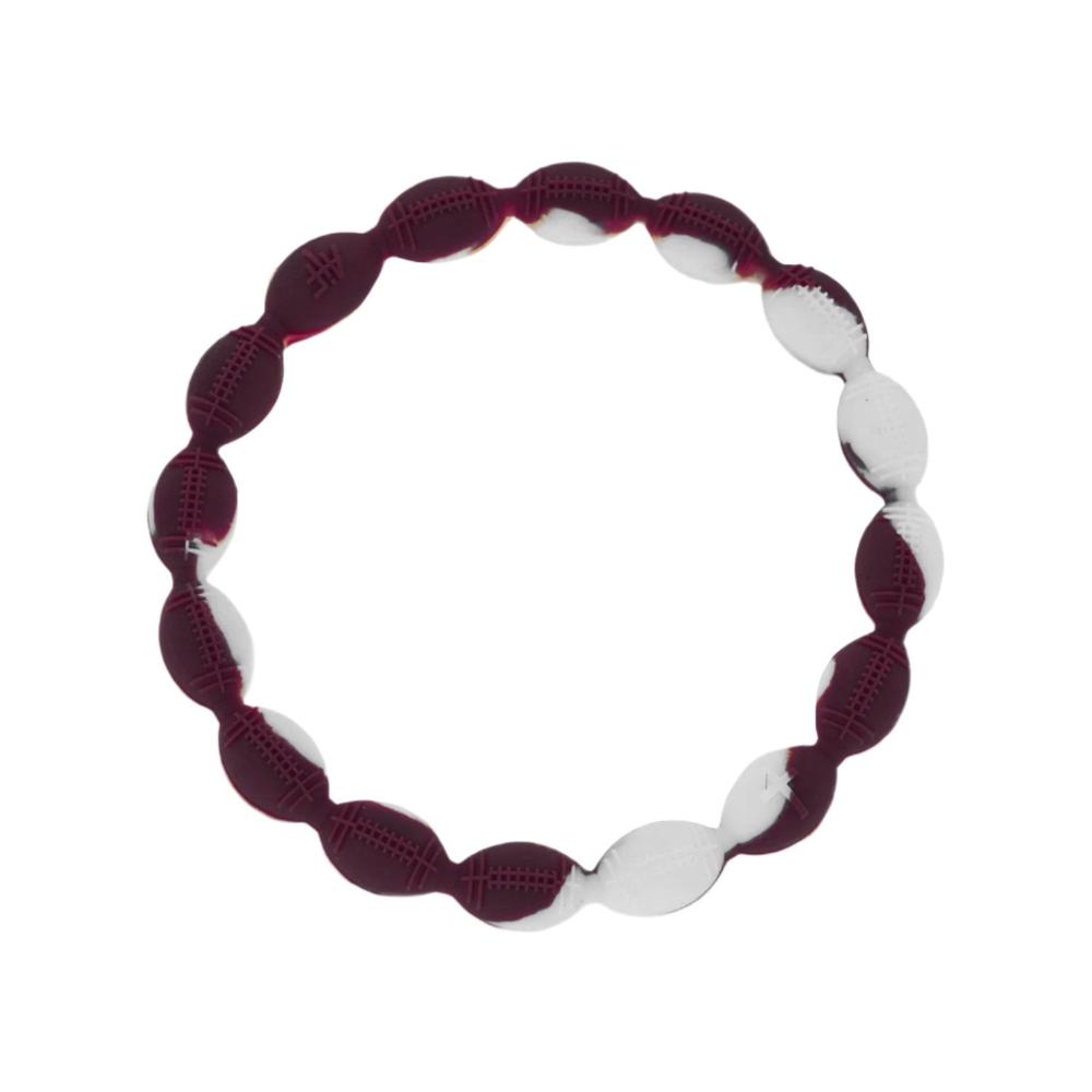 Power Band Football Bracelet | Maroon & White Football Bracelet | Texas A&M Football Bracelet