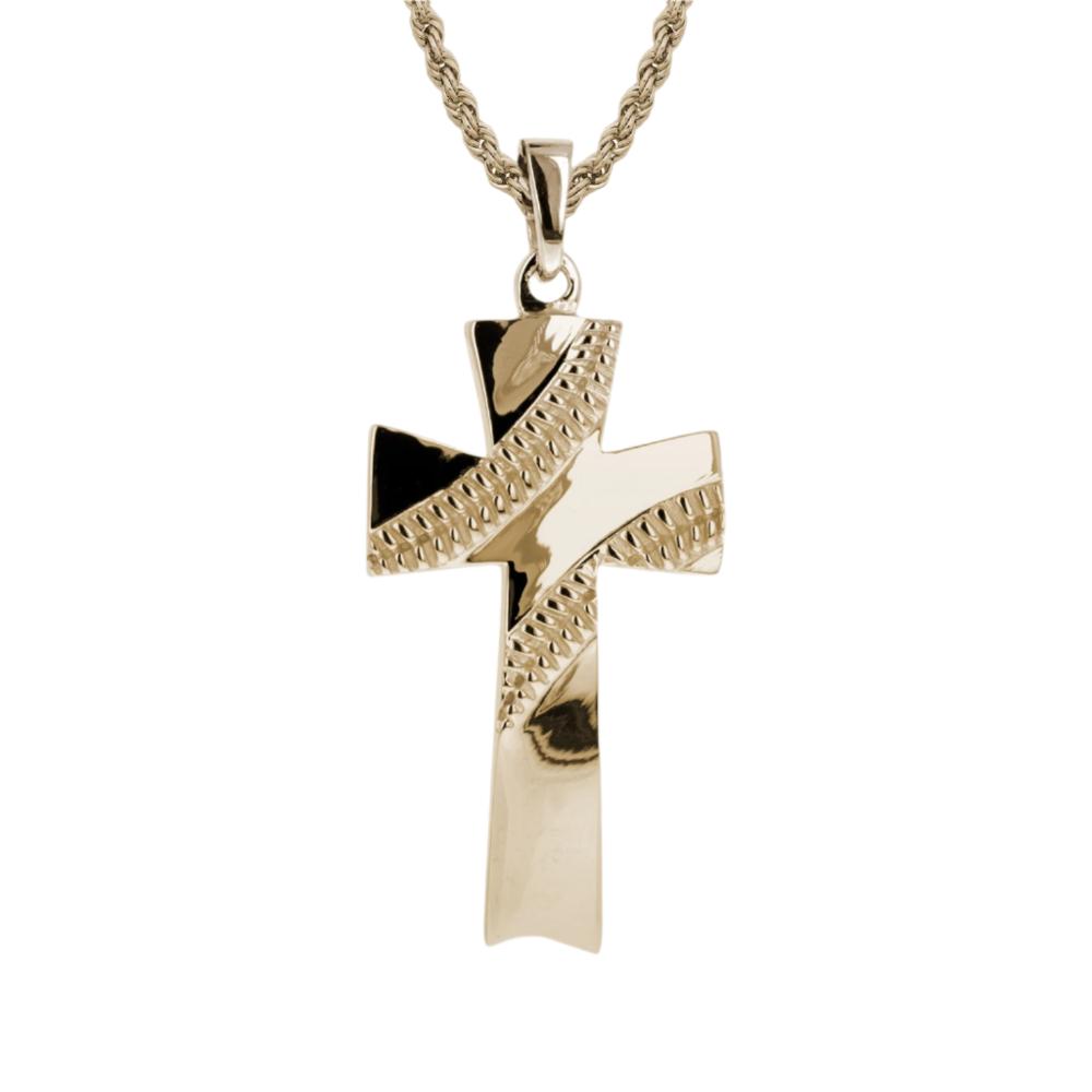 Real gold baseball hot sale cross necklace