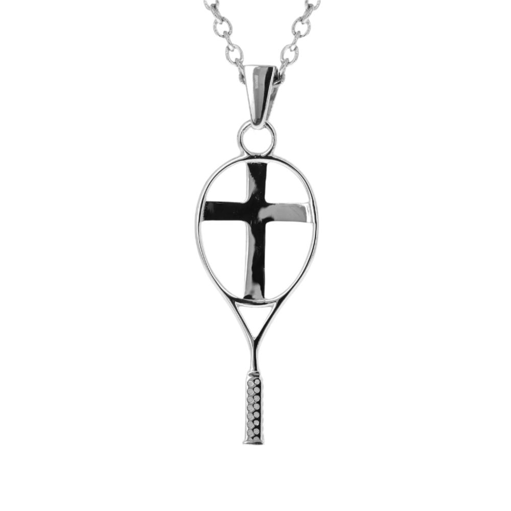 Tennis Cross Necklace