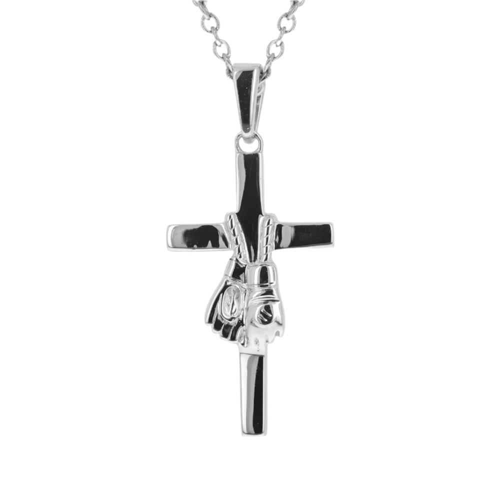 MMA Glove Cross Necklace | Sterling Silver | MMA Cross Necklace