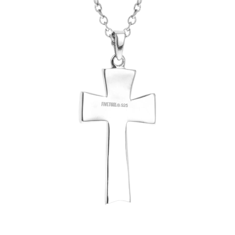 Baseball Stitch Cross Necklace | Baseball Cross Pendant | Sterling Silver