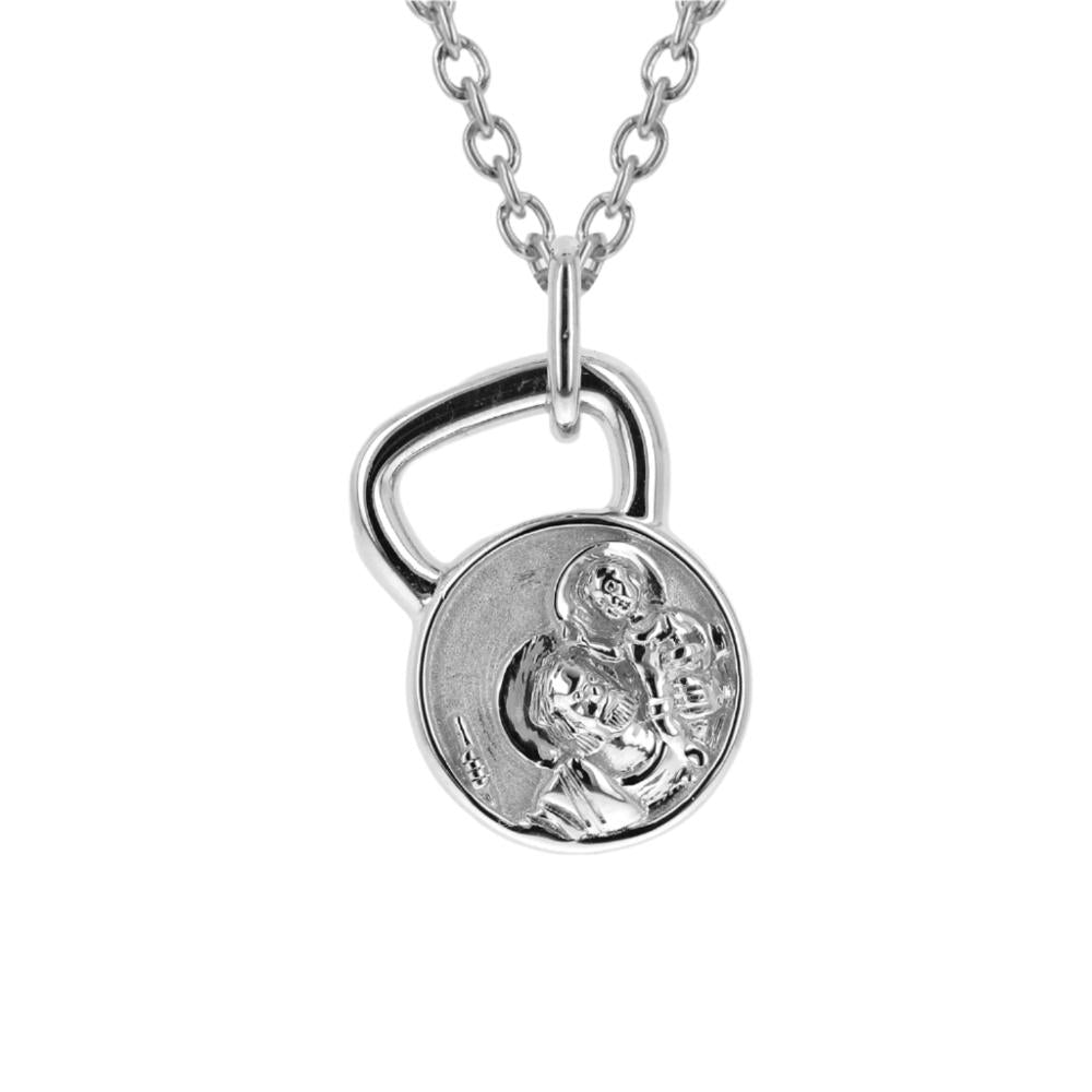 St. Christopher Jewelry Kettle Bell Fitness Necklace