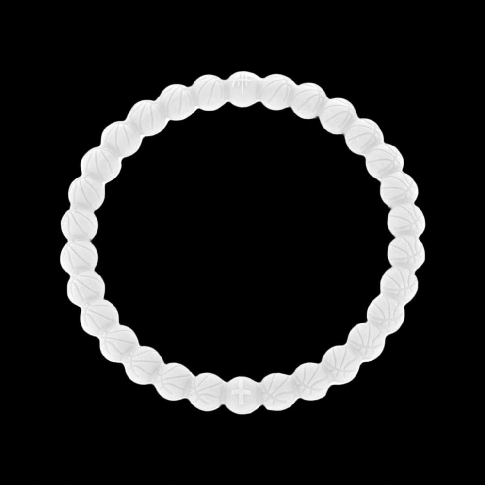 Power Band Basketball Bracelet | White