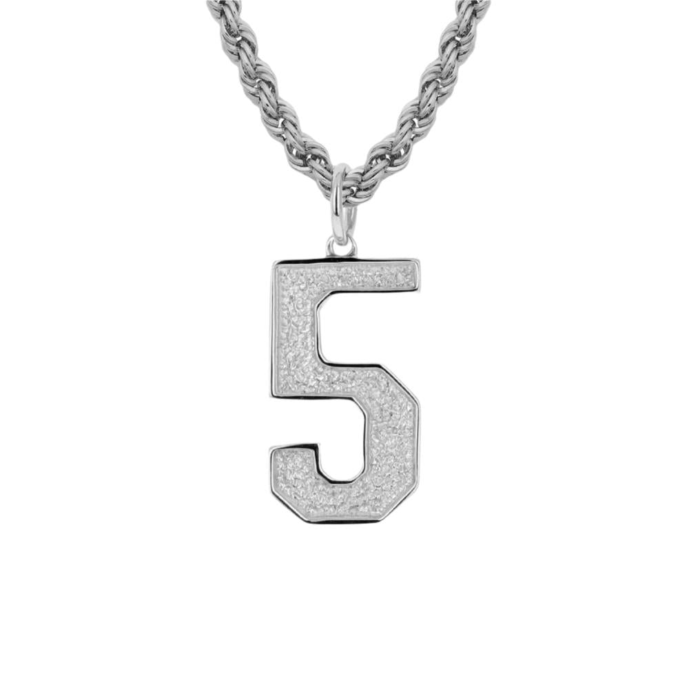 Custom Gold Jersey Number Necklace | 10k & 14k Gold Number Pendant