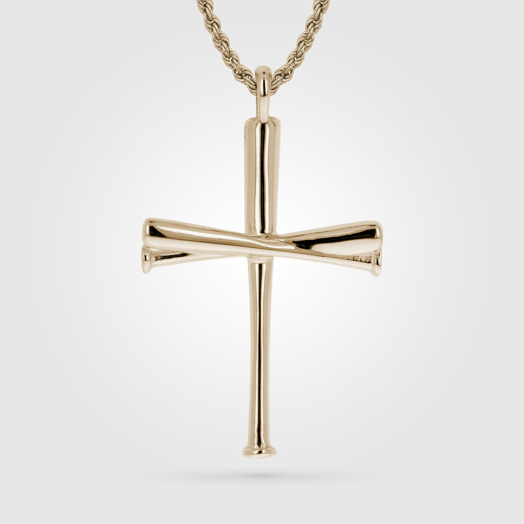 Baseball gold 2025 chain cross